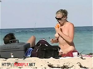 delightful bare beach spycam spy web cam video